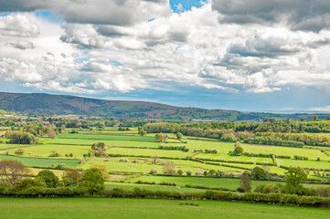 Fototapeta na wymiar Radnor hills in Wales.