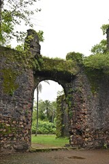 Fototapeta na wymiar ruin of vasai fort, mumbai, india