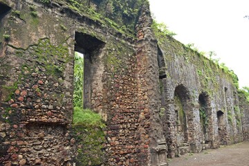 abandoned vasai fort, maharashtra, india 