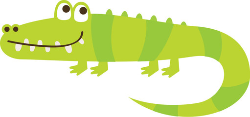 Cute Alligator, green