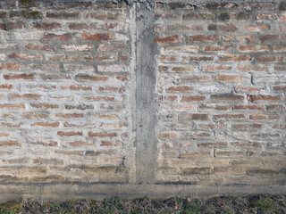 Texture of an old brick wall