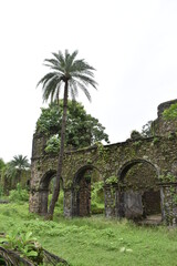 Fototapeta na wymiar Vasai Fort ruins of a medieval garrison at maharashtra, india 