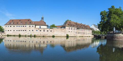 National School of Administration or ENA along the ILL Canal, Strasbourg, Alsace, Bas-Rhin Department, France