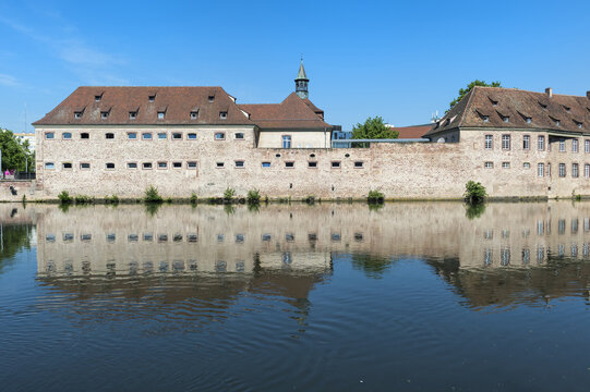 National School of Administration or ENA along the ILL Canal, Strasbourg, Alsace, Bas-Rhin Department, France