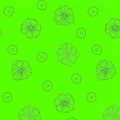 Floral Pattern Green