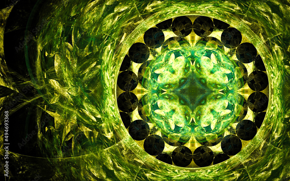 Aufkleber digital illustration abstract image generated fractal background image wallpaper pattern of various 