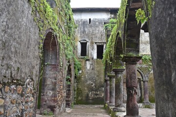 ruins of vasai fort, maharashtra, india 