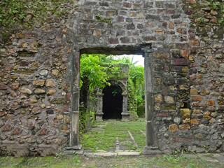 abandoned vasai fort at maharashtra, india 