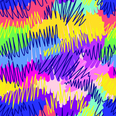 Seamless abstract urban vector colorful pattern