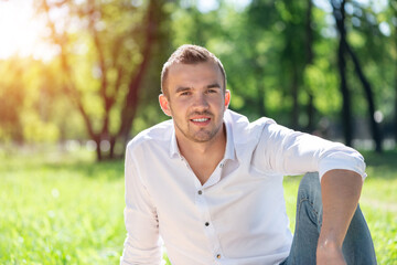 Young man in the park