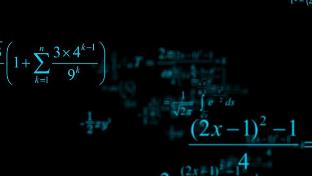 Mathematical formulas. Maths. Scientific and educational concept. Science.
