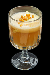 cocktail on a black background