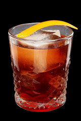 cocktail on a black background