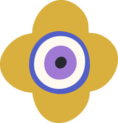 Turkish Evil Eye Doodle Illustration