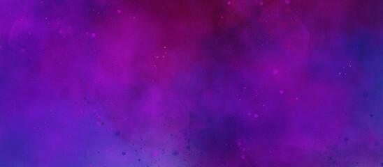 abstract night sky space watercolor background with stars. watercolor dark blue pink red gradient space nebula universe. Blue and pink gradient watercolor ombre leaks and splashes texture. 