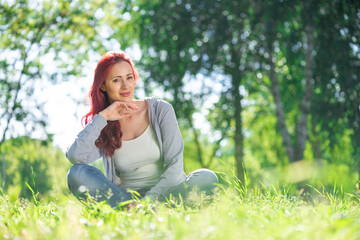 Portrait of a young attractive woman