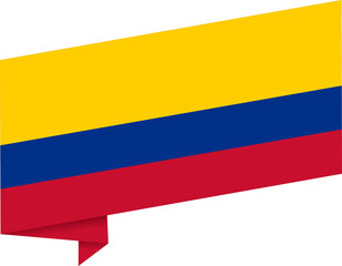 Colombia flag isolated  on png or transparent background,Symbol of Colombia,template for banner,card,advertising ,promote,and business matching country poster, vector illustration