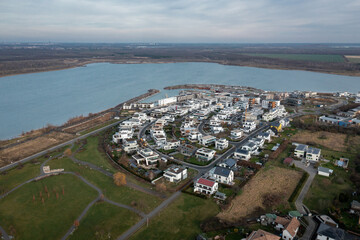 Kap Zwenkau am Zwenkauer See. Zwenkauer Hafen 