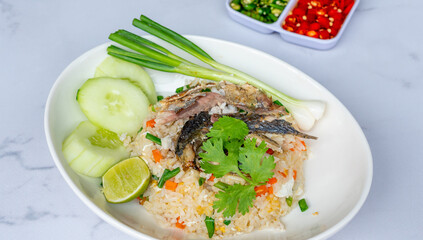 Mixed Thai Pork, Chicken and Seafood Dishes