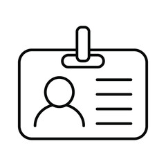 ID Card icon collection. Employee clerk card, driver license, Identification card, staff identification card symbol. Design for website and mobile app.