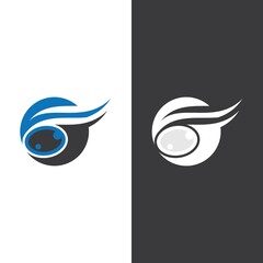 Eye Care vector logo design