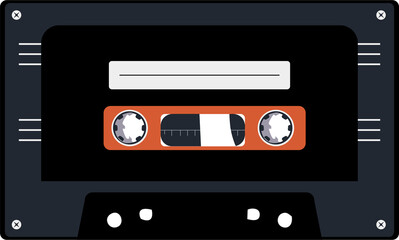 Obraz premium Vintage audio cassette tape vector