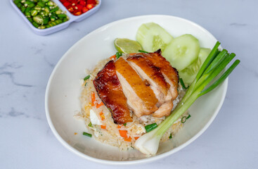 Mixed Thai Pork, Chicken and Seafood Dishes