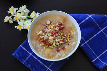 Traditional delicious Turkish dessert; Ashura (Asure)