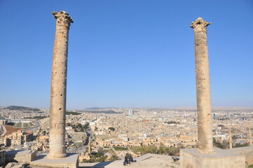 ruins of ancient columns, ancient temple architecture column ruins