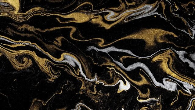 marble ink paper texture black silver gold