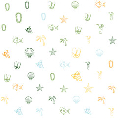 color holiday life pattern，seamless background texture