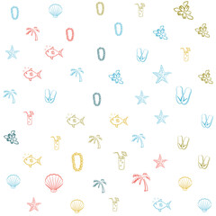 color holiday life pattern，seamless background texture