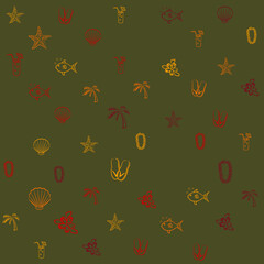 color holiday life pattern，seamless background texture