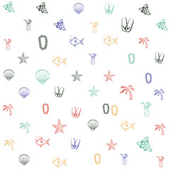 color holiday life pattern，seamless background texture