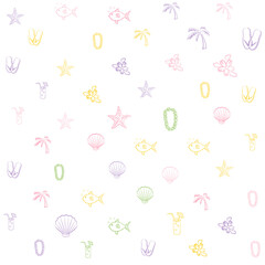 color holiday life pattern，seamless background texture