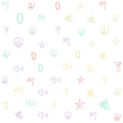 color holiday life pattern，seamless background texture