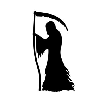 Silhouette grim reaper