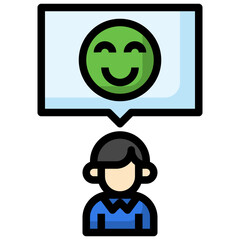 SMILE filled outline icon,linear,outline,graphic,illustration