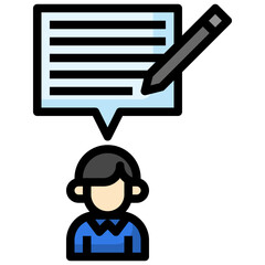 WRITING filled outline icon,linear,outline,graphic,illustration