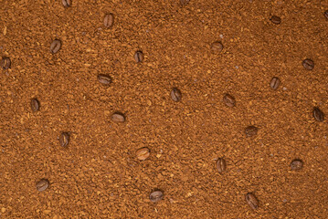 Instant coffee isolated on a background.