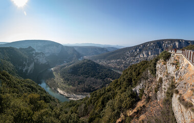 Fototapeta premium Vallon pont d'arc
