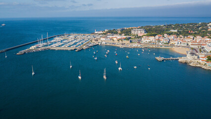 marine of Cascais in a sunny day very calm and relax