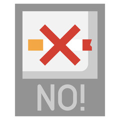 Obraz premium BROCHURE flat icon,linear,outline,graphic,illustration