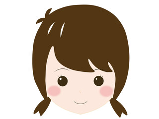 女の子の顔