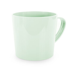empty mug isolated on white background.