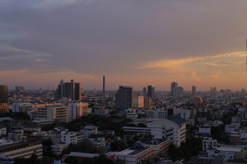 Fototapeta na wymiar cityscape with beautiful sky