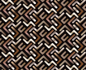 Seamless brown gradient geometric pattern. modern wallpaper design