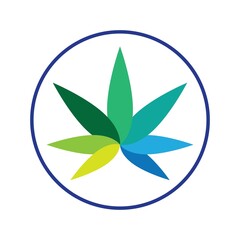 cannabis logo symbol icon design vector