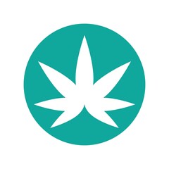 cannabis logo symbol icon design vector