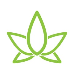 cannabis logo symbol icon design vector